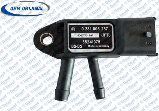 GUA 40340 Basinc Sensoru Egea 15>-Doblo 10>- Ducato 10>- Linea 09>- Fiorino 07>- Bipper- Boxer- Jumper- Nemo 1.3d Mtj 1.6d Mtj 2.0d M- Astra H- Vectra C- Zafira A 1.9 Dth {Orijinal Urun}